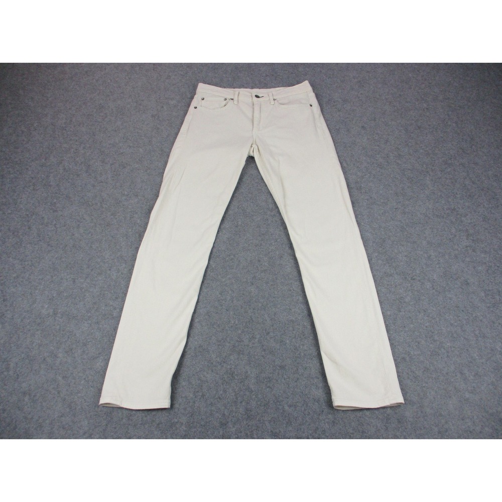 Rag & Bone Jeans Mens 30x32 Off White Cream Fit 2 Slim Stretch 5 Pocket Skinny